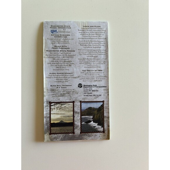 2004 Washington The Evergreen State Lewis & Clark Commemorative Edition Map - Picture 2 of 5